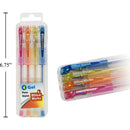 Bolígrafo de gel de 4 piezas en estuche de plástico