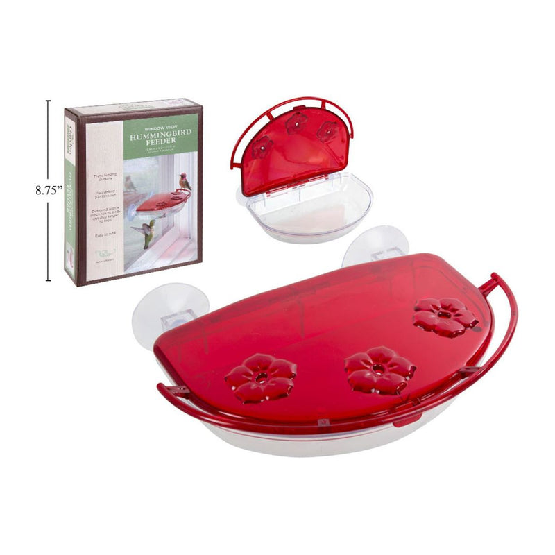 Plato para colibris con chupas para vidrio