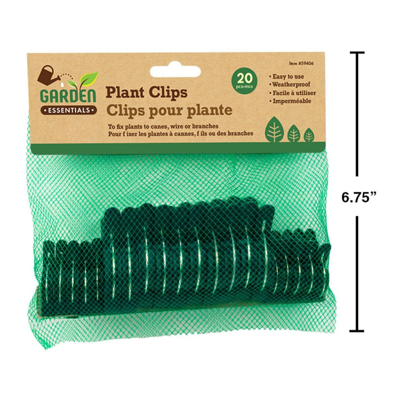 Garden E. paq. De 20 clips para plantas