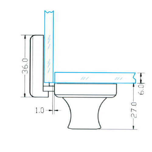 Cerradura sencilla para pegar con fotocurado UV.