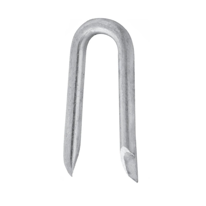 Grapas clavos U galvanizados de 4mm x40 mm. para alambre de puas (Bolsa de 1kg. / 2.2lbs)