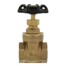 Llave de paso de compuerta con rosca de 3/4"  bronce