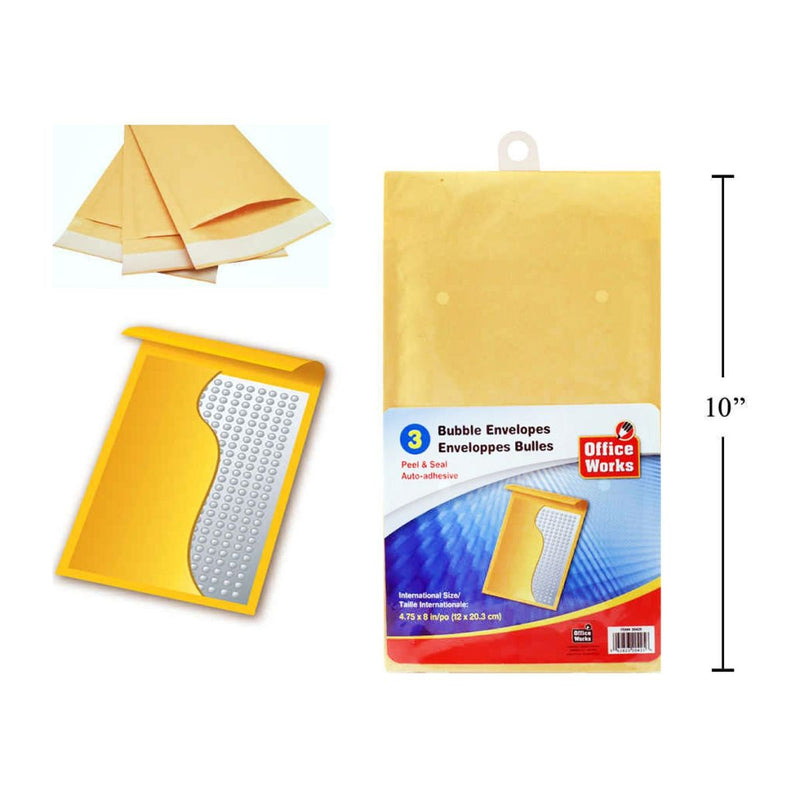 Sobre burbuja de 3 piezas de 4.75x8 "