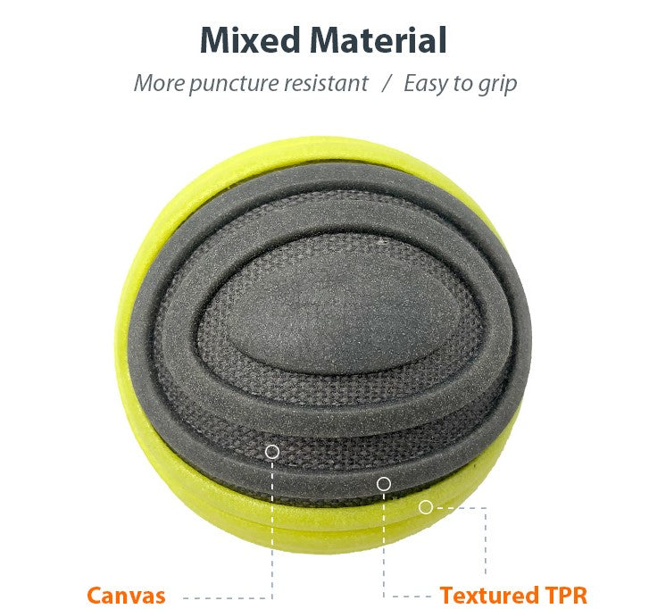 Pelota Duroflex amarilla gris M para mascota