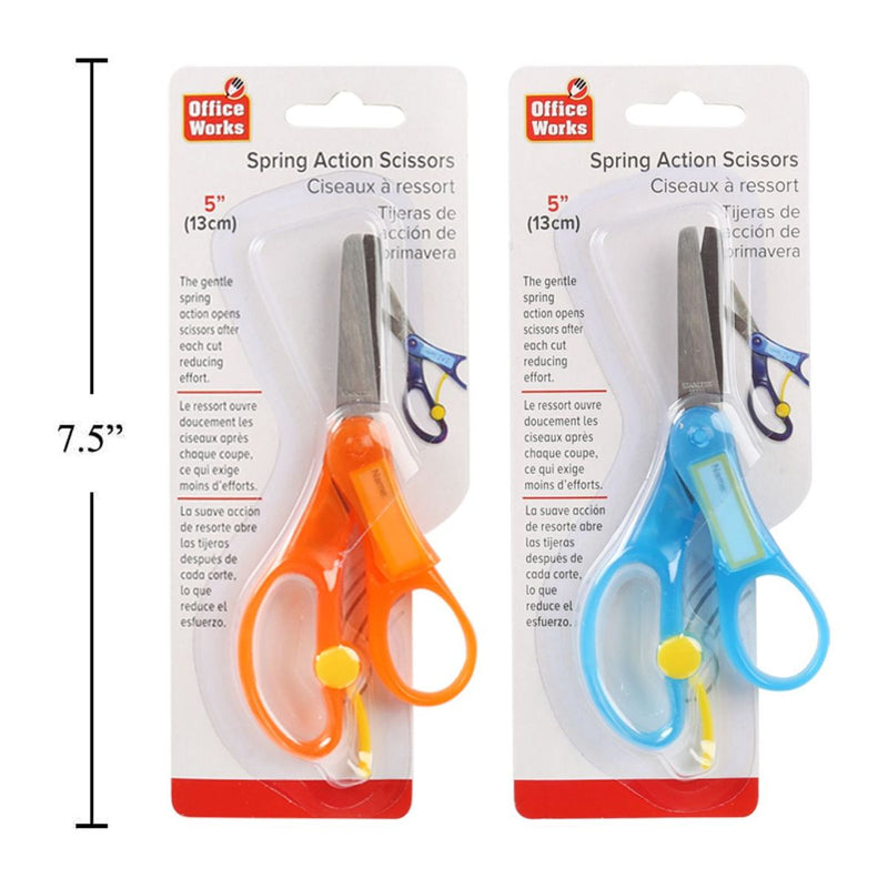 Tijera escolar 5.25"  (1pza) (Viene en colores variados al azar)