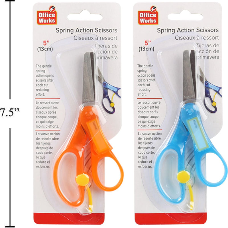 Tijera escolar 5.25"  (1pza) (Viene en colores variados al azar)