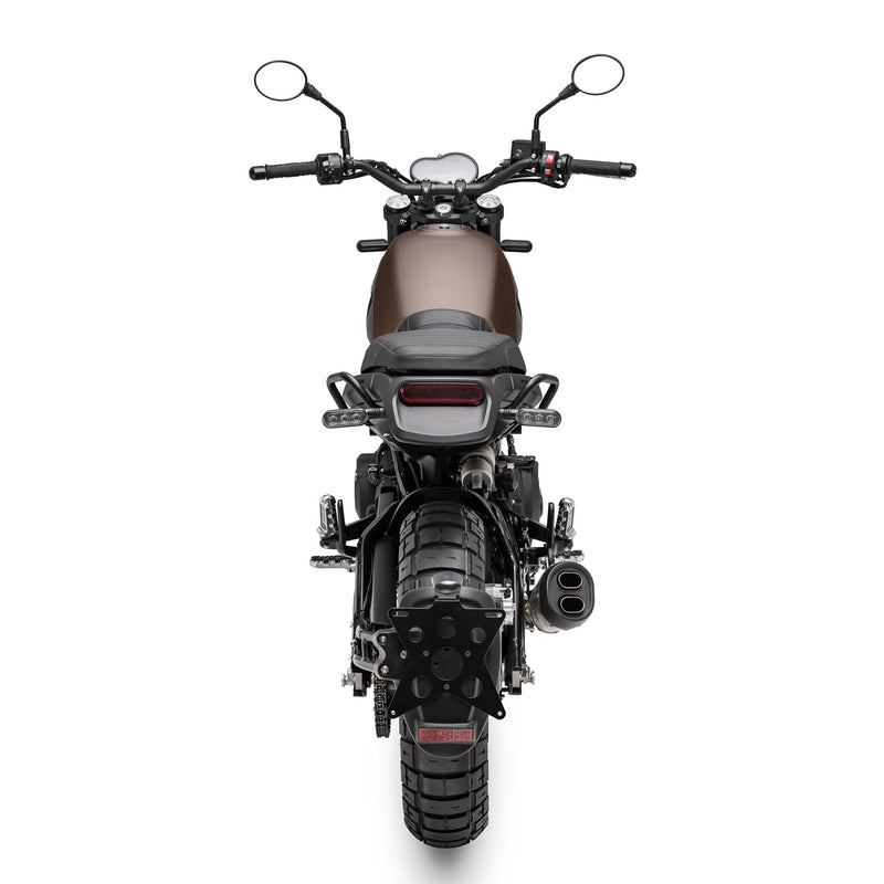 Benelli Leoncino Trail 500cc Color Marron Motor Bicilindrico enfriado por liquido Inyec elect 8val