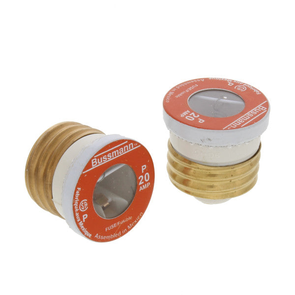 (Par) Fusibles de enchufe Base Edison de 20 amperios