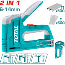 Grapadora 2 en 1 de Fuerza ajustable. Longitud: 6-14mm Con 500 grapas. Compatible con: THT39105