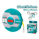 Cinta Metrica de 20 m de Fibra de Vidrio. Ancho 12.5 mm. Relación de Guardado Rapido de 3:1. M-Pulg