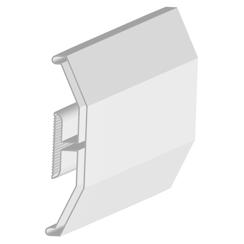 Moldura Francesa 27.5 mm Ancho. Largo 5.85 m. Acabado Blanco