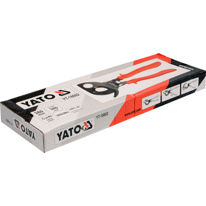 Cortador de cable trinquete, cortadores alambre eléctrico. Max  380MM2 CU / AL