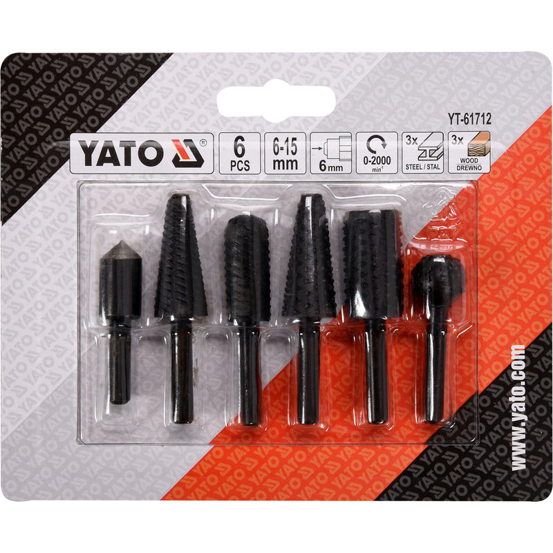 Fresas Limas Rotativas para madera Vástago 6mm. Para Motortool, Dremel