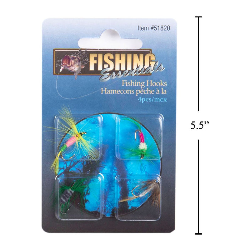 Pesca 4pcs Anzuelos de mosca