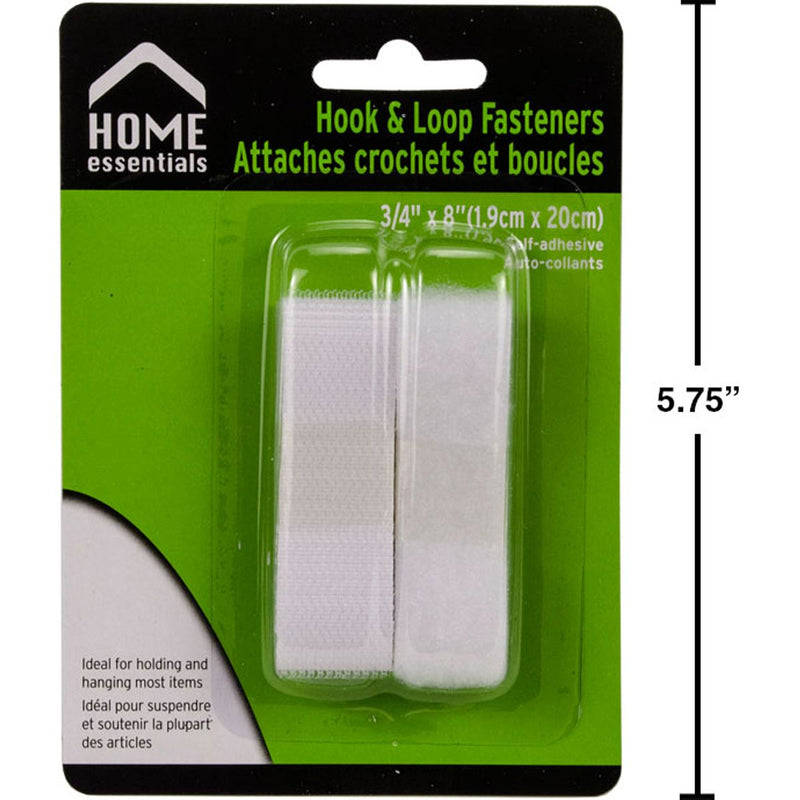 Sujetadores de cierre magico velcro, 3/4 "x 8", Blanco