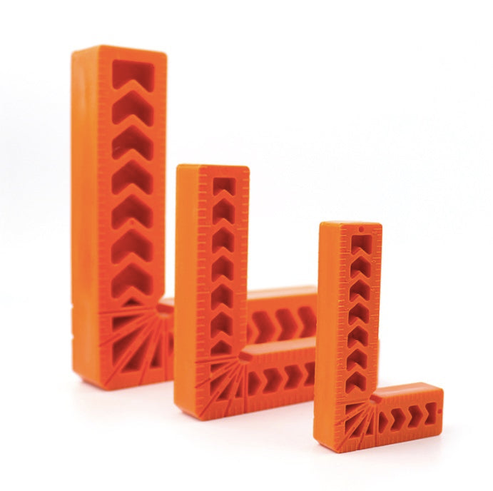 Escuadra Angulo recto 90 grados de 80mm, plástico para ebanista.