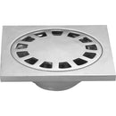 Rejilla para piso Drenaje cromada 4" x4". NESSATI