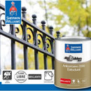 Pintura anticorrosiva brillante color rojo, 1/4 Galón. Sherwin Williams