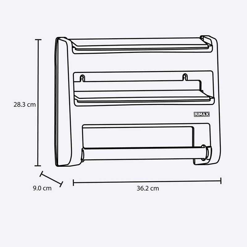Portarrollos para cocina, color mocca