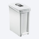 Basurero de pedal delgado de 10l, color blanco