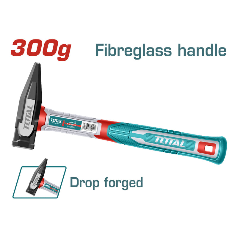 Martillo forjado 300g Tratamiento térmico, Acero