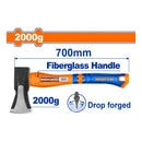 Hacha Avión. Mango fibra de vidrio. Forjada a golpe. 2000g Acero al carbono
