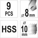 Cortador de soldadura por puntos de doble cara, 3/8 pulgadas HSS para taladro eléctrico