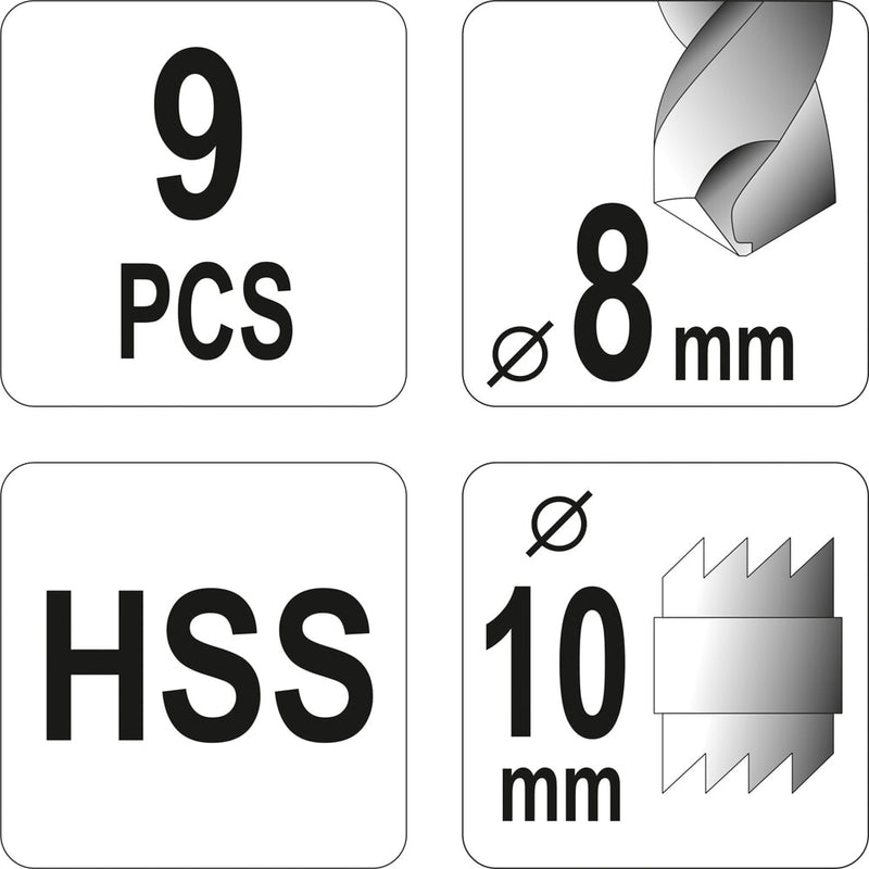 Cortador de soldadura por puntos de doble cara, 3/8 pulgadas HSS para taladro eléctrico