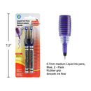 Bolígrafos de tinta líquida de 2 piezas, tinta azu