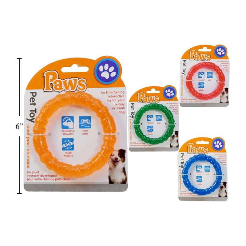 Juguete para mascotas  para cachorro, DIA 9.5x1.5cm,  (1pza) (Viene en colores variados al azar)