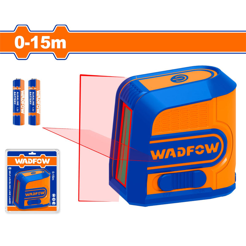Nivel Laser de línea autonivelante Rojo. Rango de trabajo:0-15m. Precisión de línea: ±2 mm a 5 m Nivelador.