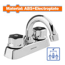 Llave para Lavamanos 4" Material: ABS Modo frío y caliente. Grifo para lavabo.