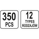 Clips de retención a presión automóvil remaches plástico sujetadores VOLVO 350PCS