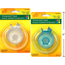 Dispensador de cinta adhesiva Desk Tech Donut, 18 mm x 20 m (1pza colores variados al azar)