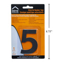 Letrero Señal numérica adhesiva de 3"