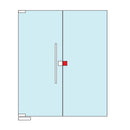 recibidor de cerradura cuadrada brillante