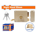 Cerradura de sobreponer para puertas metalicas. Cilindro Suelto Lado Derecho de 50mm. Incluye 3 llaves.