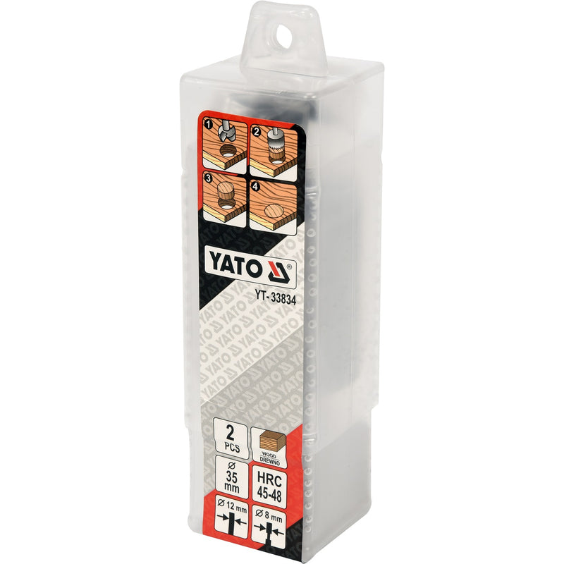 Cortador de tapones de madera y broca forstner de 35mm ( kit de 2 pzas)