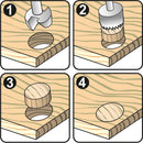 Cortador de tapones de madera y broca forstner de 35mm ( kit de 2 pzas)