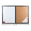 Pizarra magnetica tablero corcho blanco combinado 16 "x 24"