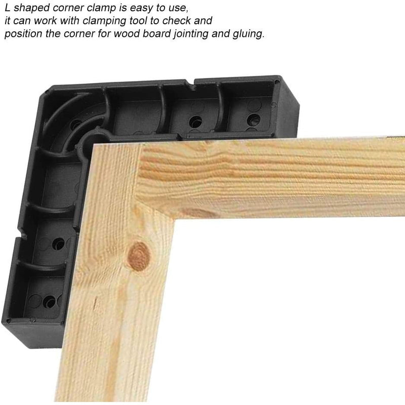 Escuadra tipo L ABS, 90 grados ángulo recto, 2 Pcs