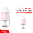 Picatodo procesador alimentos para bebe tetera inalambrico. Cargador USB
