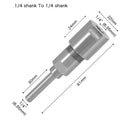 Adaptador con extension para vastagos de router. 1/4 pulg