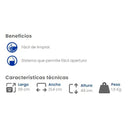 Basurero de pedal de 20l, color blanco