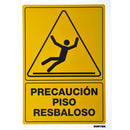 Letrero "Piso resbaloso" Surtek