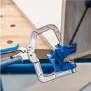 Pinza presion triple C de 13" para esquinas 90 grados con guia agujero para perforar