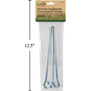 Camping 3 pinchos estacas de anclaje de tierra para carpas metal de 9 "L