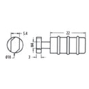 Soporte de repisa para perfiles C-A3310-06/07.
