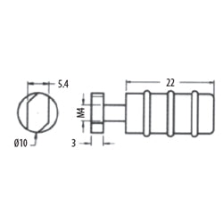 Soporte de repisa para perfiles C-A3310-06/07.