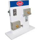 Exhibidor con cerrraduras de sobreponer y de barra Lock